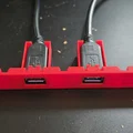 Nắp công tắc BMW E46 kèm giá giữ cổng USB - Thumbnail 2