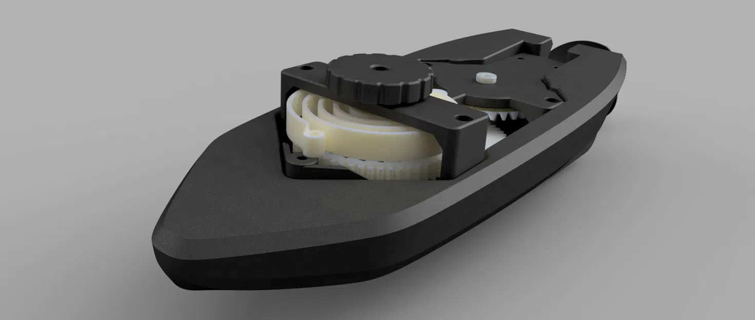 Thuyền bồn tắm lên cót V5 + benchmark test (wind-up Bathtub Boat V5) - Image 2