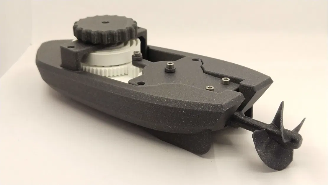 Thuyền bồn tắm lên cót V5 + benchmark test (wind-up Bathtub Boat V5) - Image 6