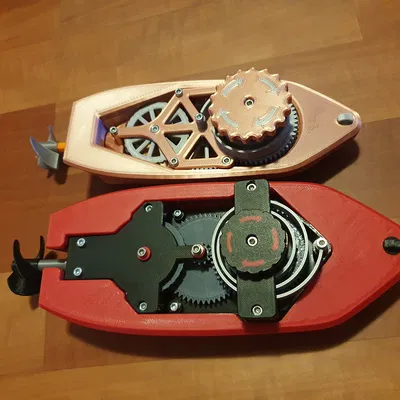 Thuyền đồ chơi cót bồn tắm V6 - Badewannen Boot zum Aufziehen