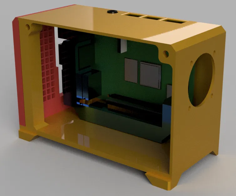 Case PC cho Raspberry Pi 4 Model B (có ngàm gắn quạt) - Image 3