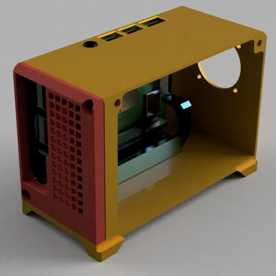 Case PC cho Raspberry Pi 4 Model B (có ngàm gắn quạt)