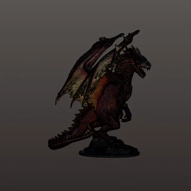 Volcanic Drake – Rồng Fantasy Núi Lửa Siêu Chi Tiết - Image 11