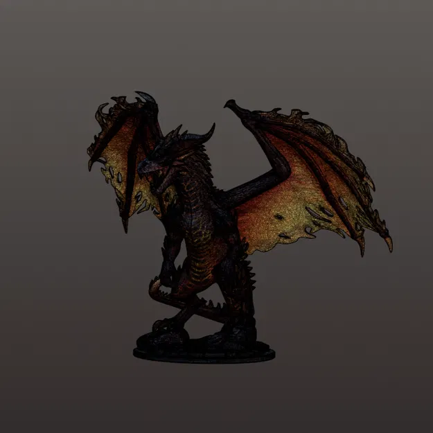 Volcanic Drake – Rồng Fantasy Núi Lửa Siêu Chi Tiết - Image 13