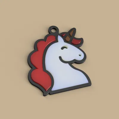 Móc khóa Kỳ Lân đa màu (Animal Collection)