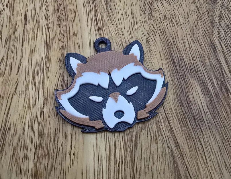 Móc khóa Gấu Mèo (Racoon) đa màu (Animal Collection) - Image 1