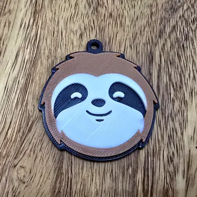 Móc khóa Con Lười đa màu (Animal Collection)