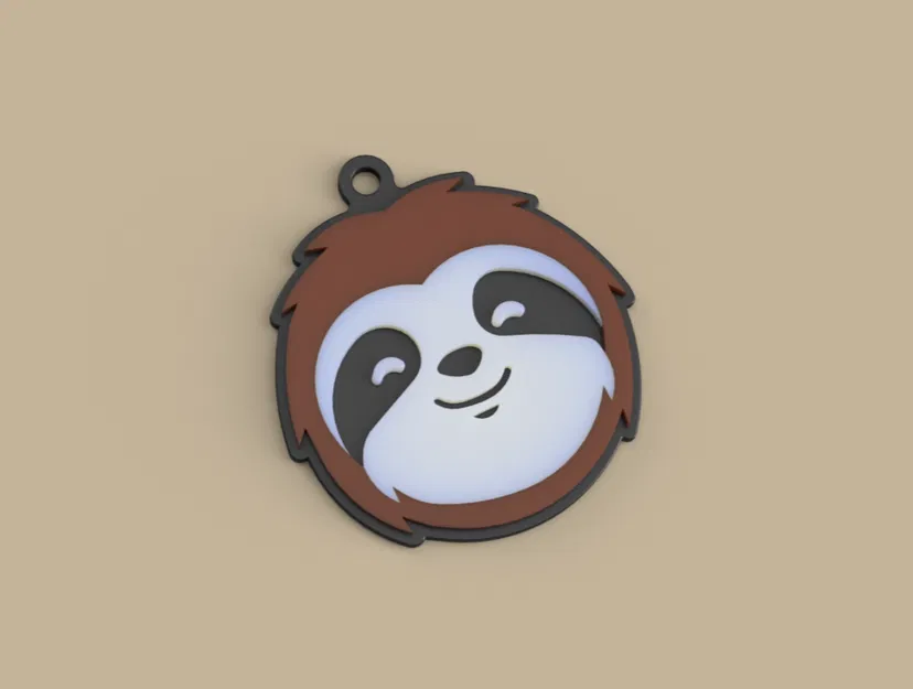 Móc khóa Con Lười đa màu (Animal Collection) - Image 2