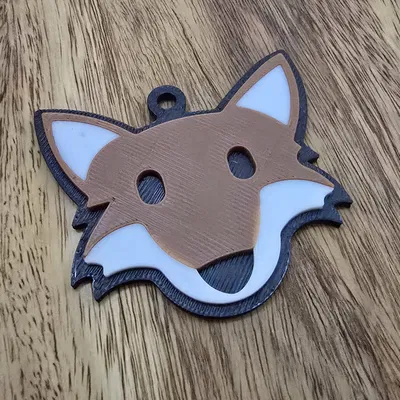 Móc khóa Cáo nhiều màu (Bộ sưu tập Animal Collection)