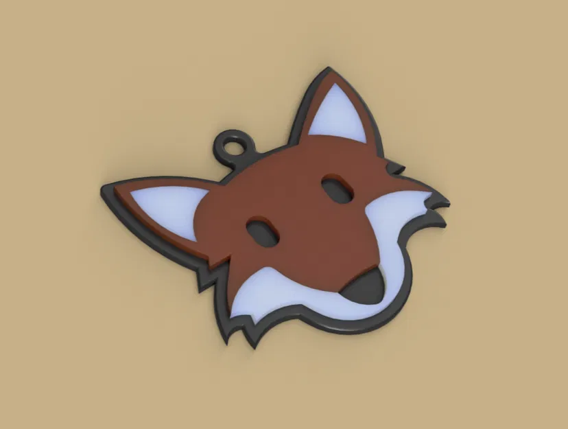 Móc khóa Cáo nhiều màu (Bộ sưu tập Animal Collection) - Image 2