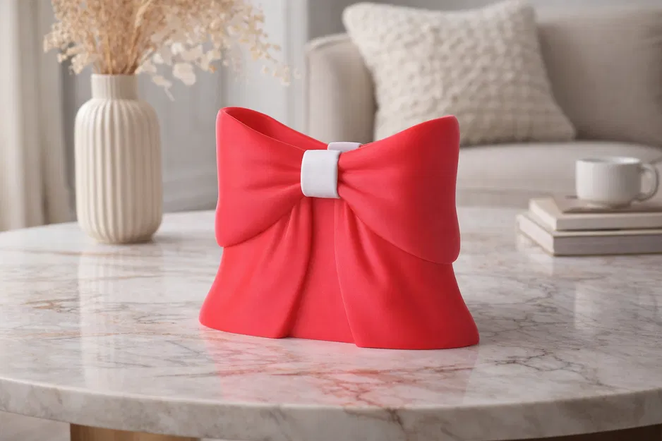 Bình Satin Bow Vase (Bình Nơ Satin) – Điểm Nhấn Decor Tinh Nghịch - Image 1