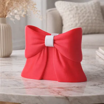 Bình Satin Bow Vase (Bình Nơ Satin) – Điểm Nhấn Decor Tinh Nghịch