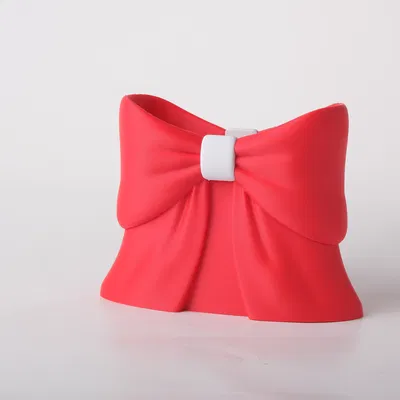 Bình Satin Bow Vase (Bình Nơ Satin) – Điểm Nhấn Decor Tinh Nghịch