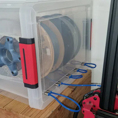 Giá đỡ cuộn filament cho dry box (dùng ống PCV 40mm)