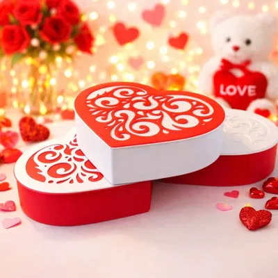 Hộp quà trái tim Valentine - Hai màu - Remix