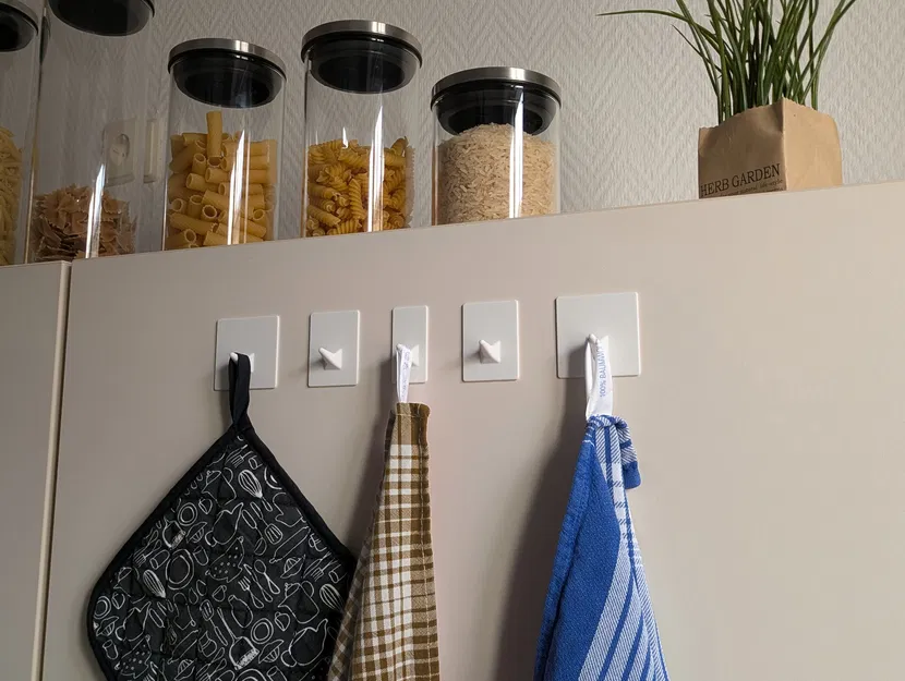 Móc Treo Dán Tường Bằng Keo (Hooks for Adhesive Wall Mounting) - Image 5