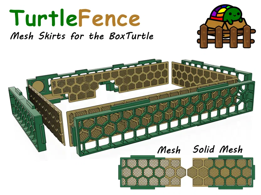 TurtleFence - Mesh Skirts cho BoxTurtle - Image 1