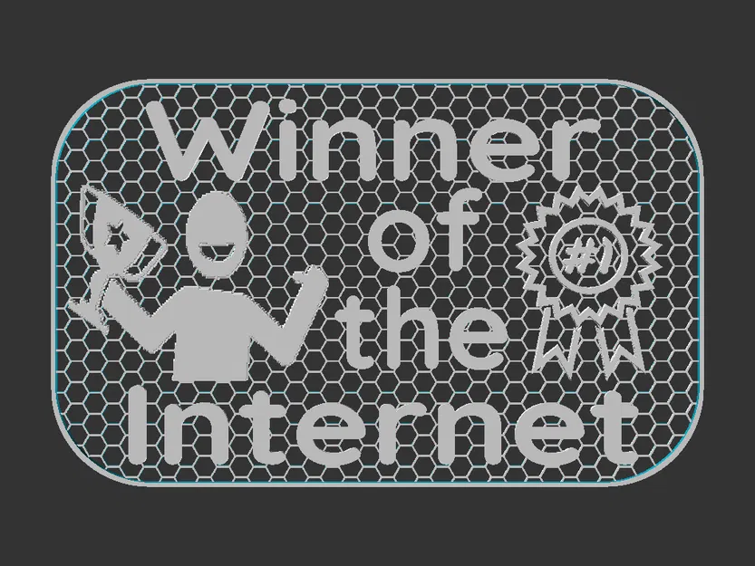 Bảng hiệu “Winner of the Internet” - Image 2