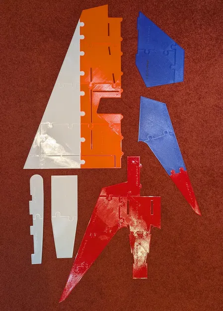 Template cắt foamboard Stingray FPV (Stingray FPV Cutting Templates) - Image 1