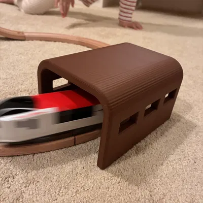 Đường hầm tàu đồ chơi cho bộ tàu gỗ