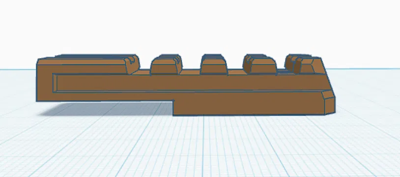 Nerf Ward bottom N-Strike/Rival rail (60mm) - bản chỉnh sửa - Image 1