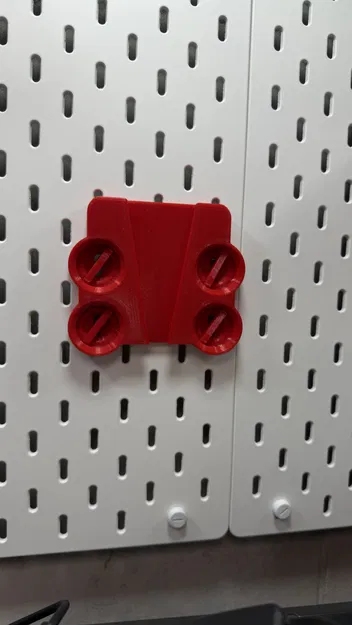 Ngàm treo tường VESA 75 cho IKEA Skadis kèm T-Clip - Image 1