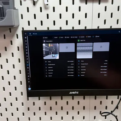 Ngàm treo tường VESA 75 cho IKEA Skadis kèm T-Clip