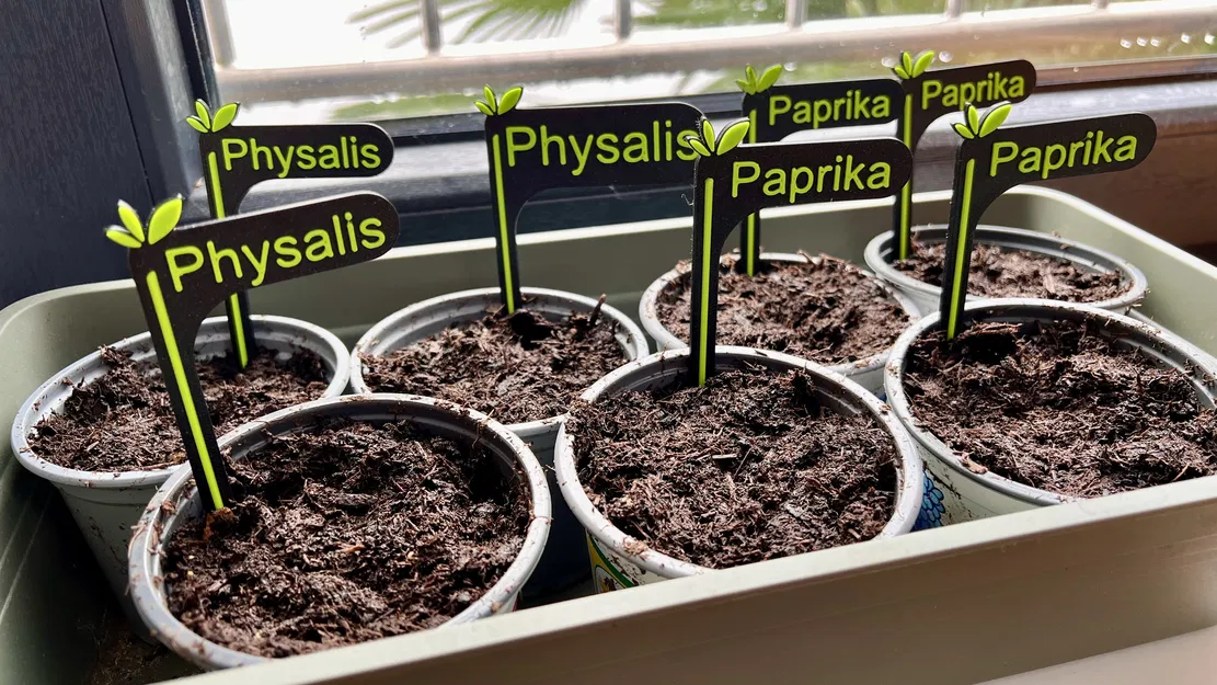 Pflanzenstecker – Cắm nhãn cây có chữ - Image 1