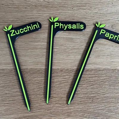 Pflanzenstecker – Cắm nhãn cây có chữ