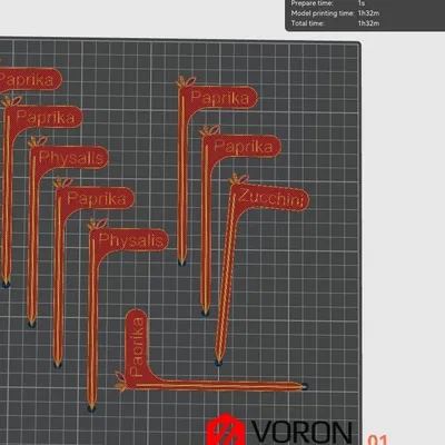 Pflanzenstecker – Cắm nhãn cây có chữ