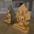Tượng Thiền Yoga Lá Sen Zen (Zen Lotus Leaf Meditation Yoga Statue) - Thumbnail 2