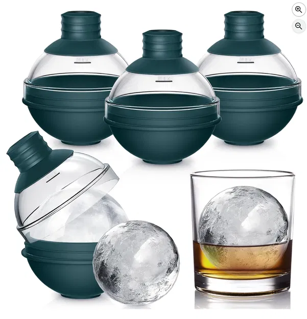 Khay đỡ khuôn làm đá viên tròn (Spherical Ice Ball) để trong ngăn đá - Image 3