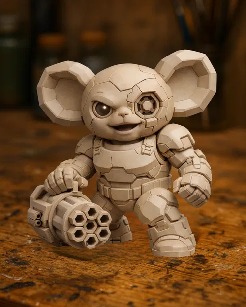 Cheburator – Cheburashka x Terminator Fusion - Image 1