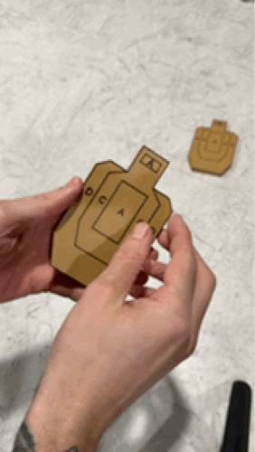 Bia Magnetic USPSA 1/6 Reduced Tuxedos & No Shoot - Thumbnail 2