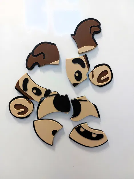 Magnetic Monkey Puzzle – Bộ xếp hình khỉ nam châm - Image 13