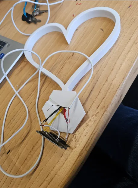 Đèn WLED hình trái tim ESP32/ESP8266 cho dải LED addressable W2813 - Image 2