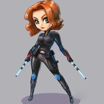 Chibi Black Widow