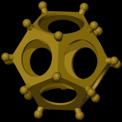 Khối thập nhị diện La Mã làm găng tay