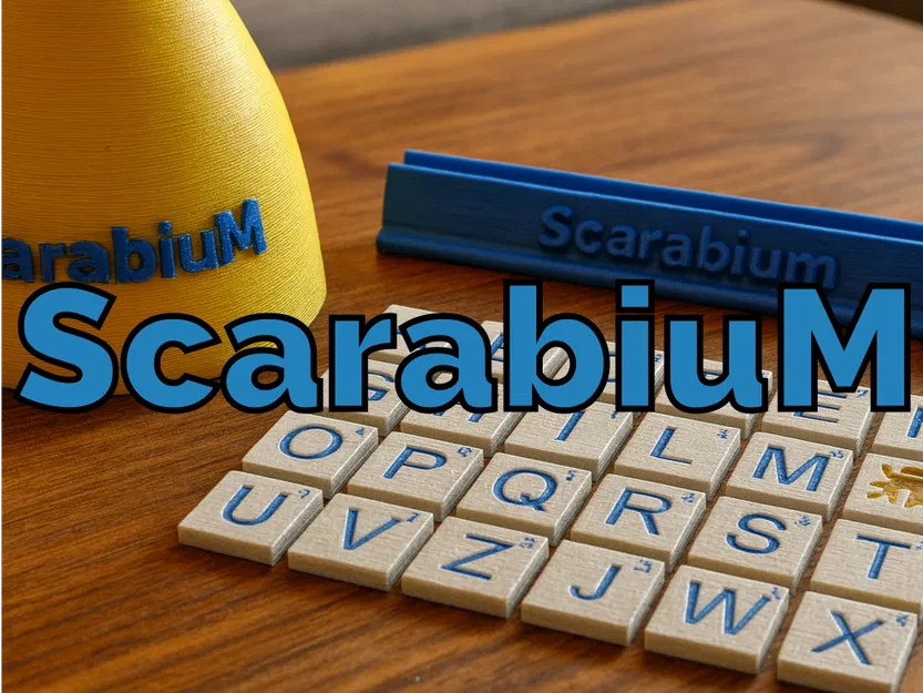 ScarabiuM – Game chơi chữ in 3D (Gioco di parole stampabile in 3D) - Image 1