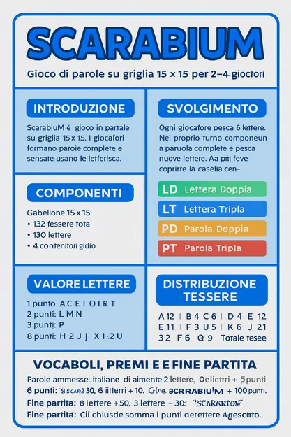 ScarabiuM – Game chơi chữ in 3D (Gioco di parole stampabile in 3D) - Image 3