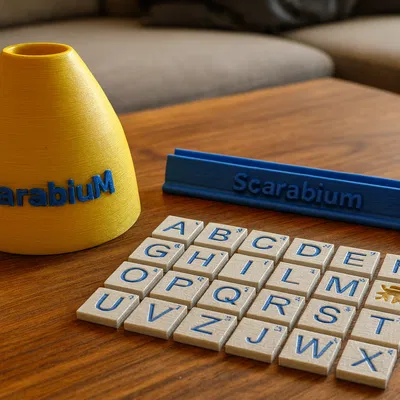 ScarabiuM – Game chơi chữ in 3D (Gioco di parole stampabile in 3D)
