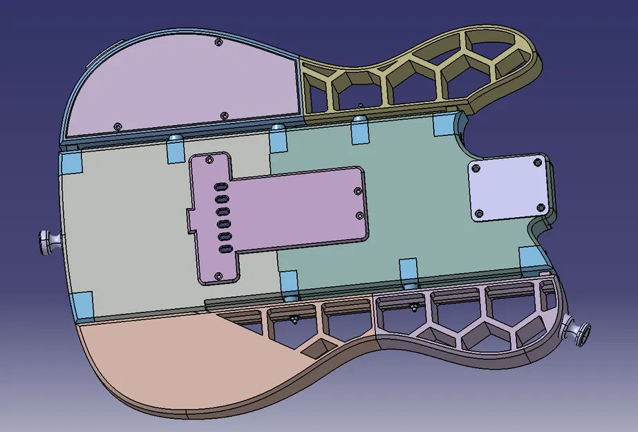 VibraCore TL - Guitar in 3D có thể in (3D printable) - Image 2