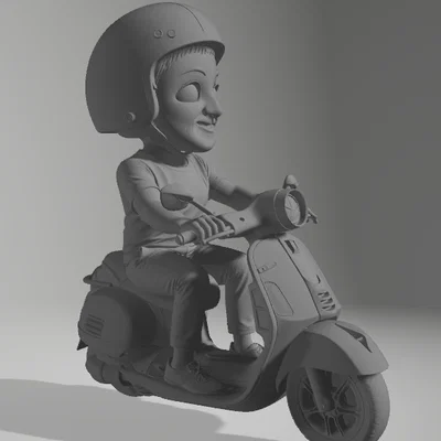 Vespa man