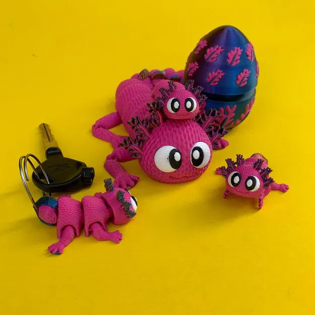 Flexi Axolotl Và Hộp Trứng (Egg Box) - Image 5