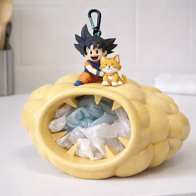 Suporte para Sacolas PET – Goku Nuvem