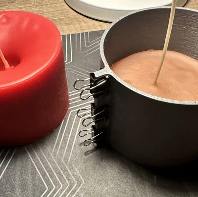 Khuôn đúc nến sáp 3 phần (candle mold / forma pro odlévání svíčky)