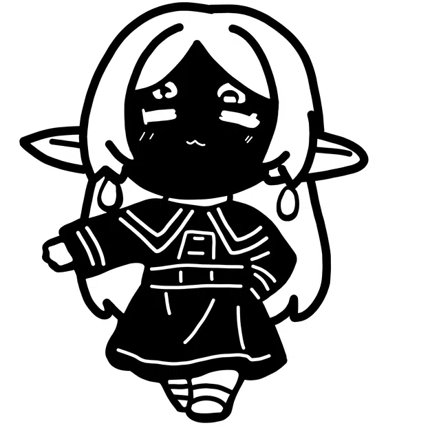 Vector DXF Frieren — File Cắt Laser (Anime: Frieren: Beyond Journey's End) - Image 1