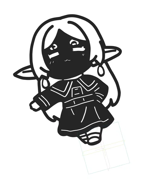 Vector DXF Frieren — File Cắt Laser (Anime: Frieren: Beyond Journey's End) - Image 2