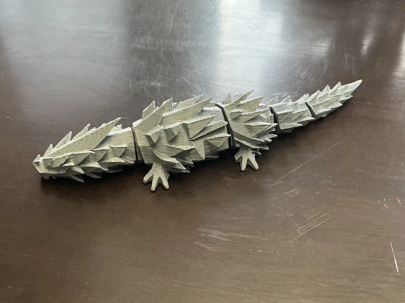 Rồng Kim Cương Khớp Nối Print-in-Place (Diamond Dragon Articulated Toy) - Image 2