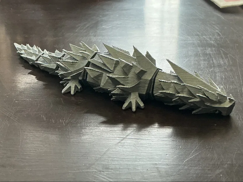 Rồng Kim Cương Khớp Nối Print-in-Place (Diamond Dragon Articulated Toy) - Image 3